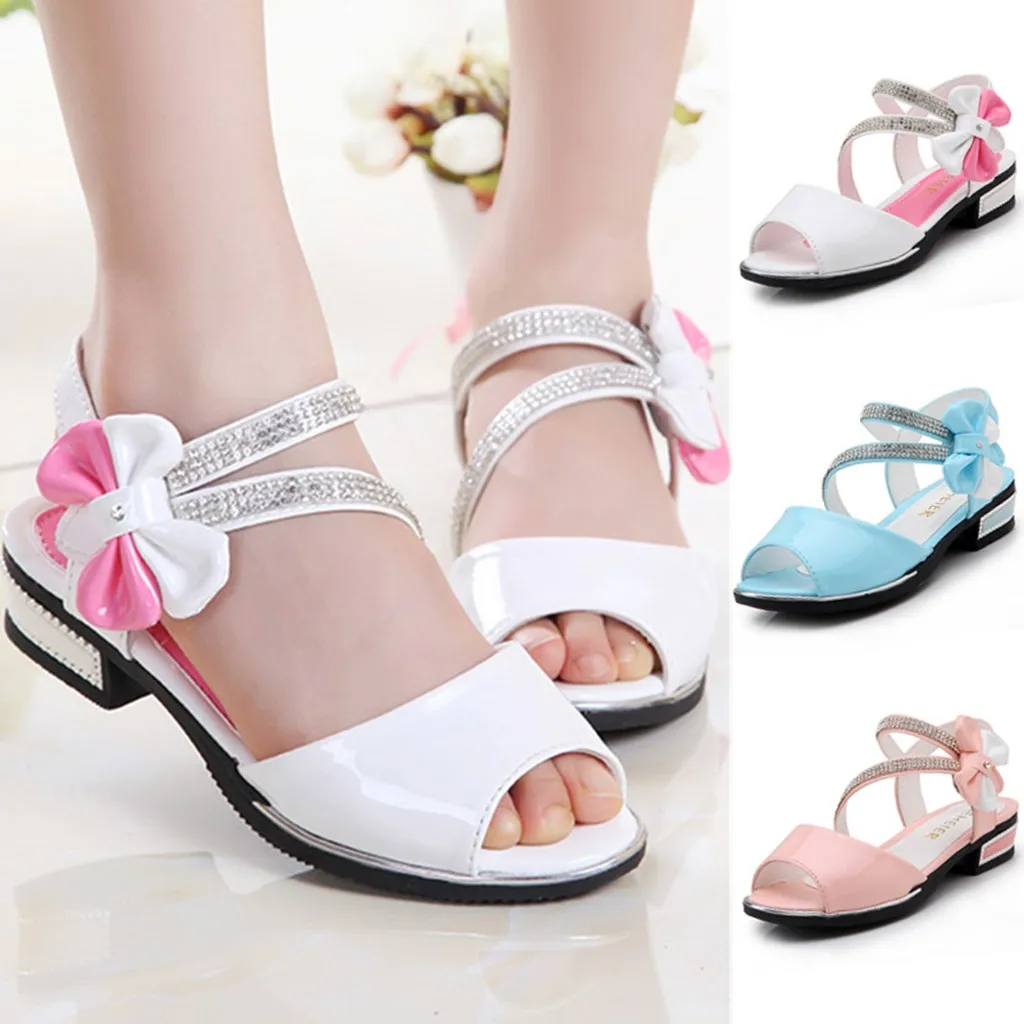 

Sandals For Girls Toddler Infant Kids Baby Girls Bowknot Crystal Princess Shoes Dance Sandals Baby Sandals Girls Baby Summer 24