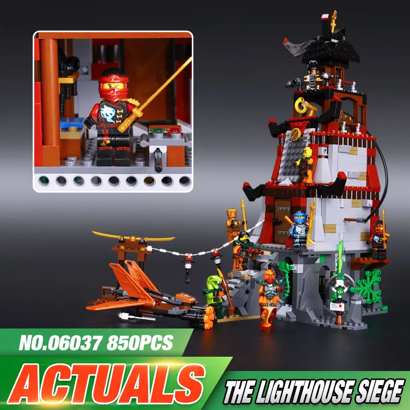 font b Lepin b font 06037 Compatible Legeo Ninjagoes Minifigures The Lighthouse Siege 70594 Building