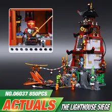 Lepin 06037 Compatible Legeo Ninjagoes Minifigures The Lighthouse Siege 70594 Building Bricks Ninja Figure Toys For Children