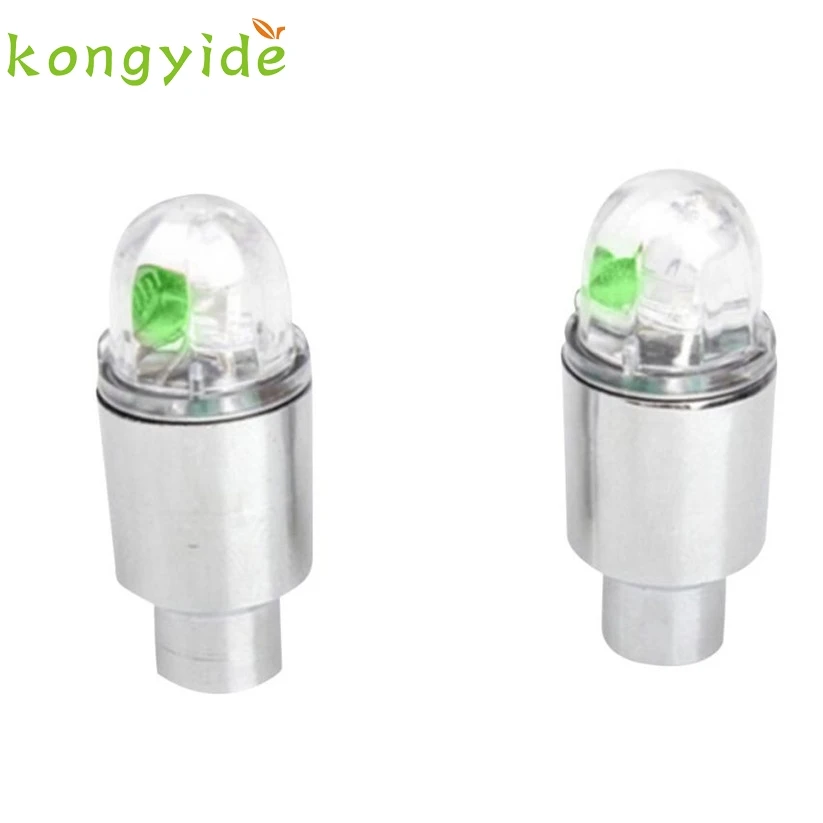 

Car-styling Auto Accessories Bike Supplies Neon Blue Strobe LED Tire Valve Caps-2PC ja 6