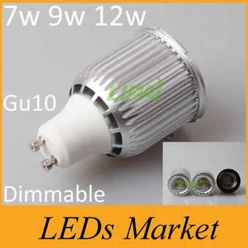 

E27 GU10 MR16 LED COB Spotlight Dimmable 7w 9w 12w Spot Light Bulb high power lamp AC 12V or 85-265V