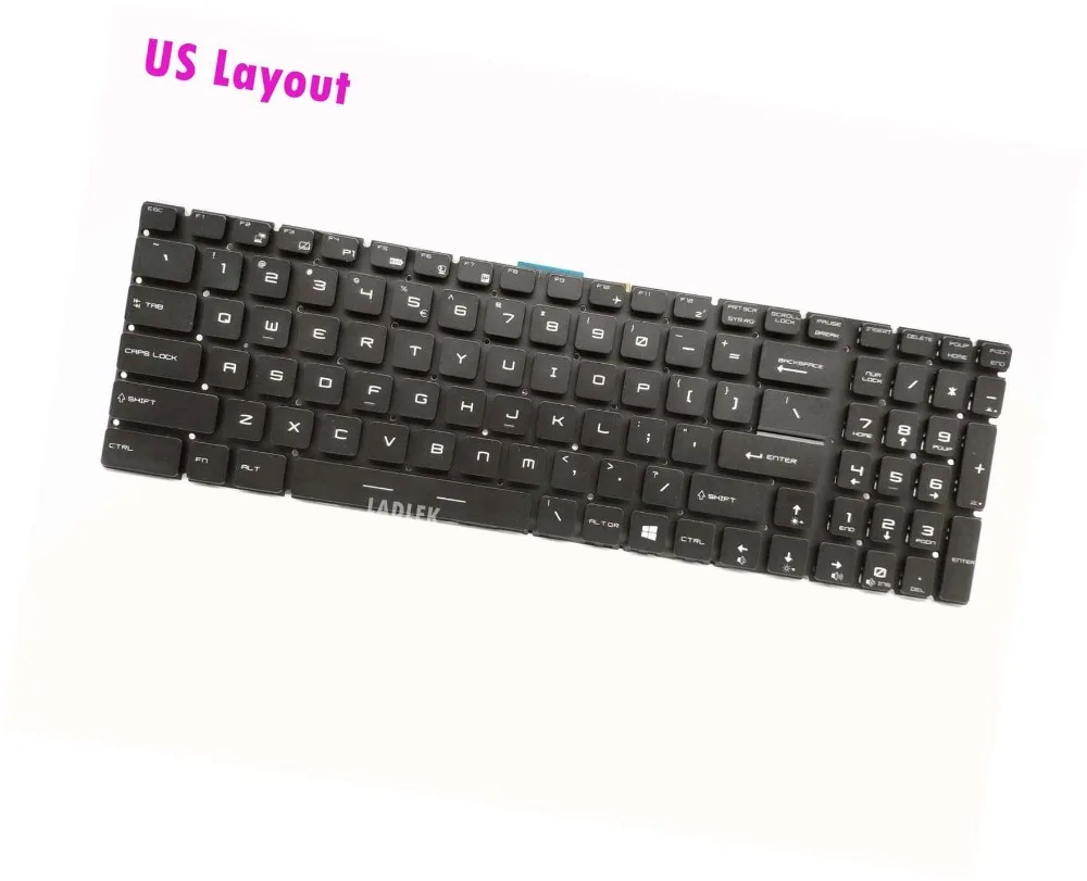 Новая цветная клавиатура с подсветкой RGB для MSI GE72 2QC/GE72 2QD/GE72 2QE/GE72 2QL Apache GT72S