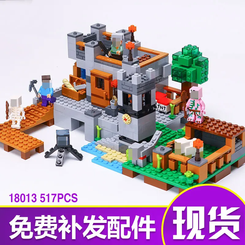 NEW Lepin 18013 517pcs My world Minecraft My harbor dock Assemble Building Bricks Blocks anime Figures fun Toys for children baby-building-bricks