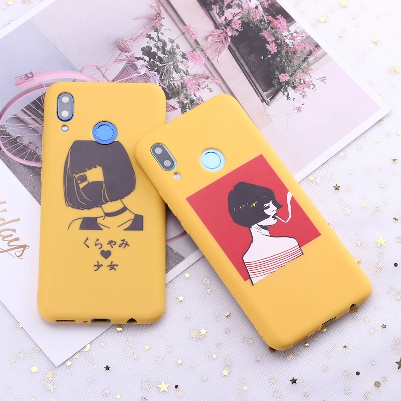 Для Huawei Honor Mate 10 20 Nova P20 P30 P Smart книги комиксов девушка мультфильм конфеты