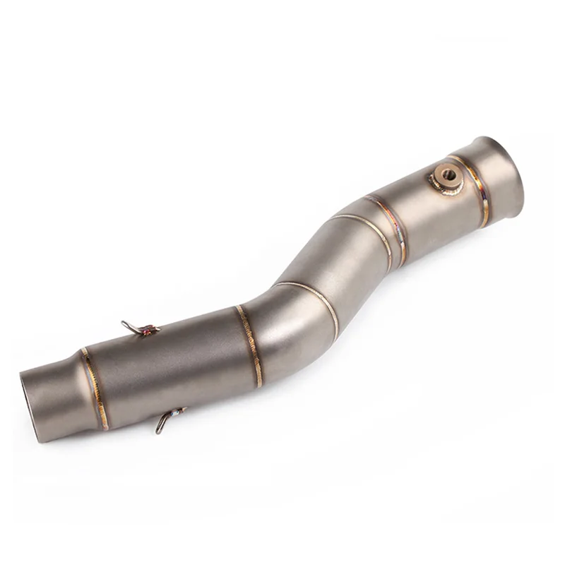 

Motorcycle Exhaust middle pipe Case For YAMAHA YZF-R1 2009-2014 Slip-On Stainless Steel