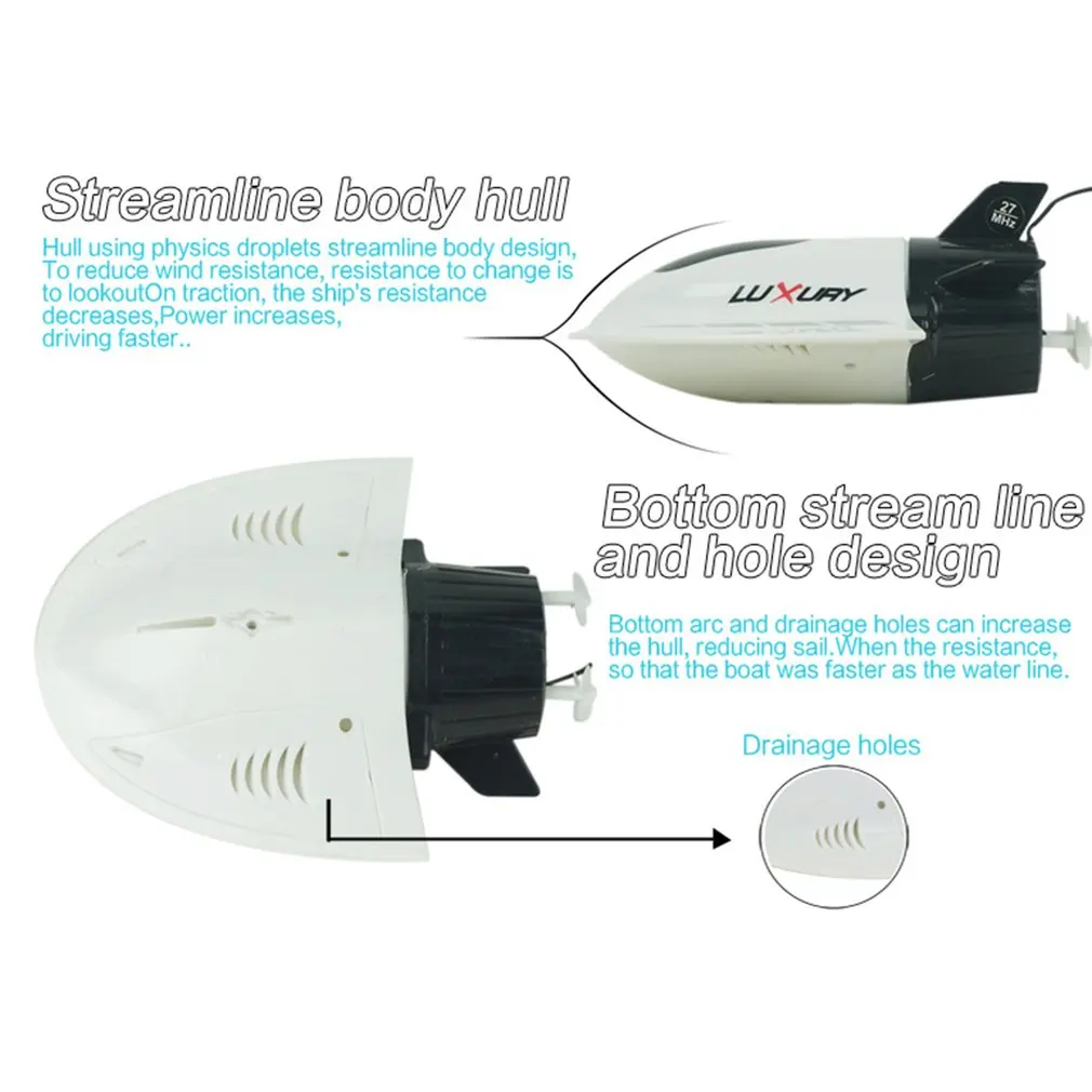 Mini Electric RC Remote Control Submarine Toy 5 Channel High Speed Diving Model rc Boat Toy For Kid Children Christmas Gift 2018