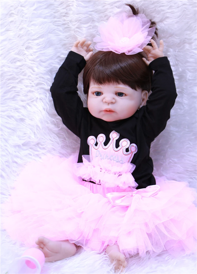 NPK 23 &quotвсего тела силикона Reborn Baby принцесса кукла игрушка купаться играть дома