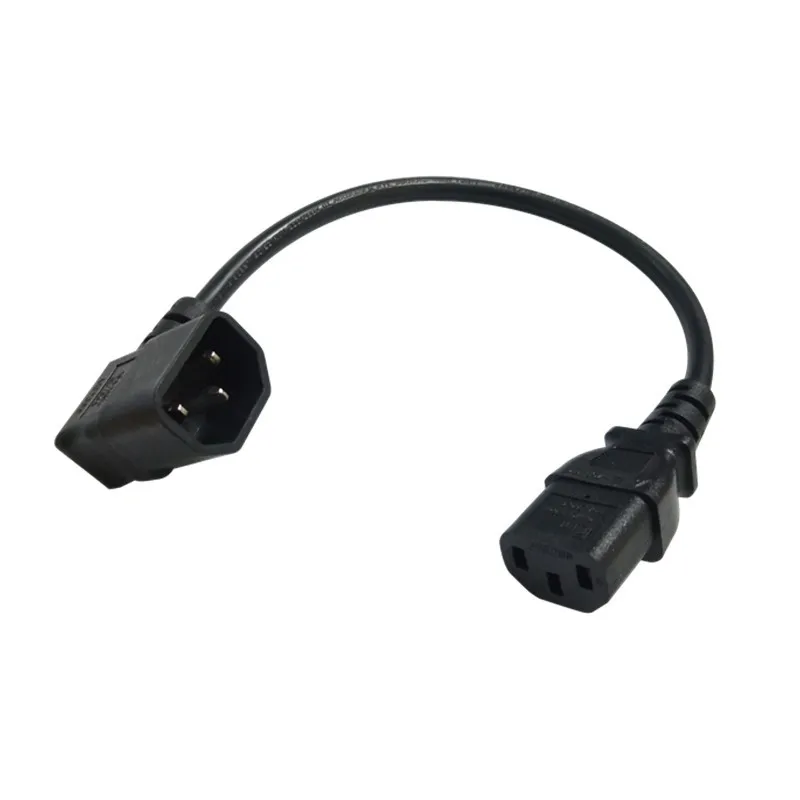 0 3 м правый угол C14 IEC 320 штекер C13 Женский Разъем PDU/UPS Удлинитель силовой кабель