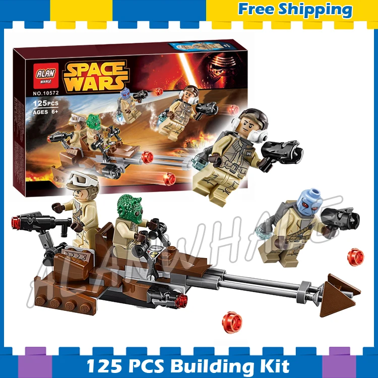 

125pcs New Space Wars Rebel Alliance Battle Model Building Kit 10572 3D Blocks Movie Sets Children Kid Compatible with Lego