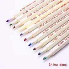 You Sta 10 цветов металлическая ручка-маркер с круглой головкой ручка для рисования для канцелярских принадлежностей школьные принадлежности для поделок, скрапбукинга
