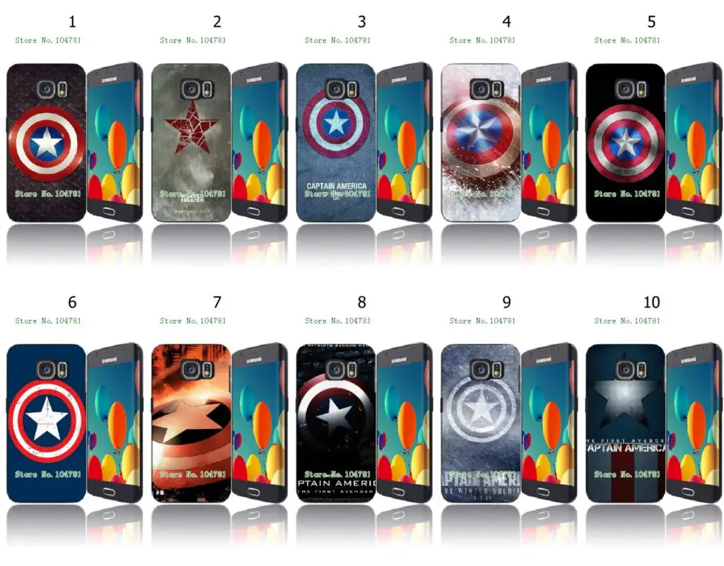 Mobile Phone Cases Wholesale 10pcs/lot Captain American