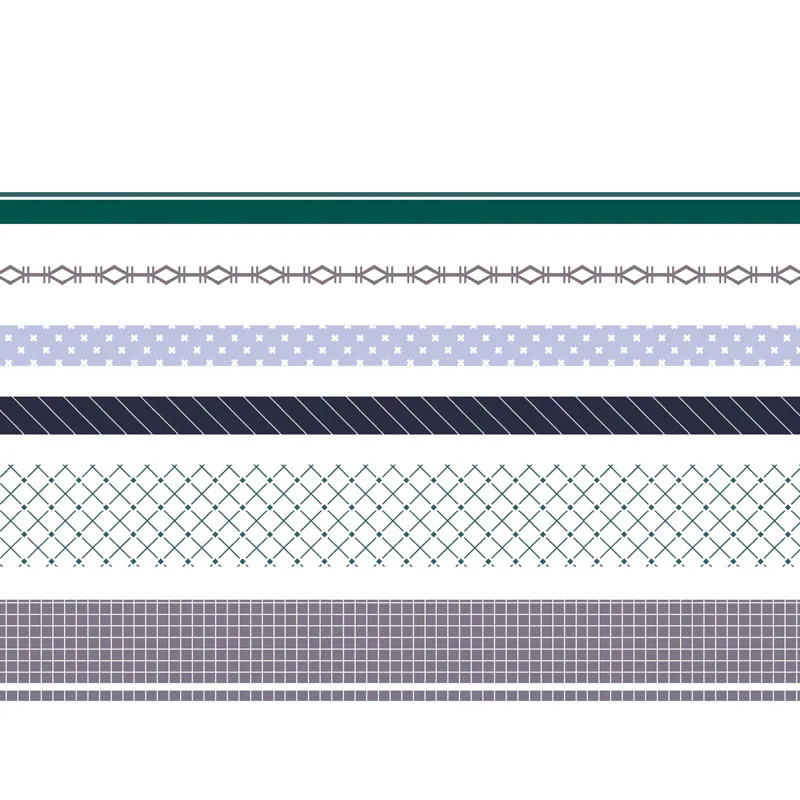 6 шт./лот Mohamm серия времени лук плед Сетка Радуга набор декоративного скотча Васи японские канцелярские принадлежности маскирующая Лента наклейки Скрапбукинг - Цвет: B