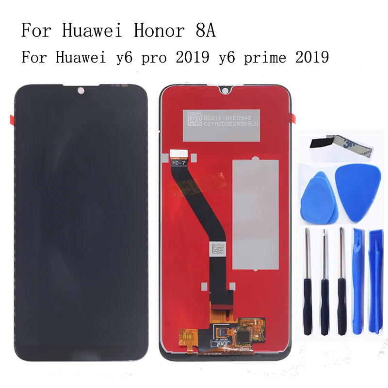 

6.01'' original For Huawei Honor 8A Display touch screen digitizer component For Huawei Y6 Pro 2019 Y6 Prime 2019 repair parts