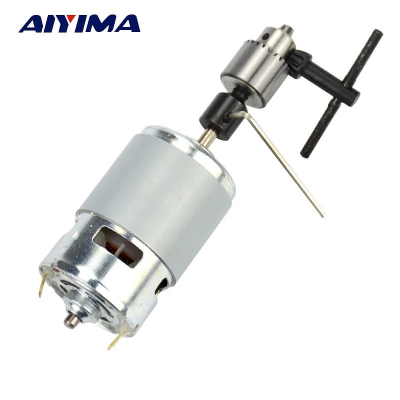 

YIMAKER 1pcs New DC 12-24V 775 Miniature Mini Drill Perforated Angle Grinder Cutting Machine Electric Motor For Polished Drillin