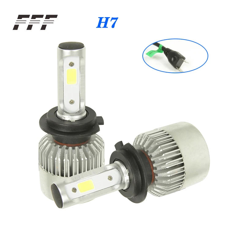 8000lm H7 CSP/COB Chip Car LED Headlight Kit Bulbs Auto LED Conversion