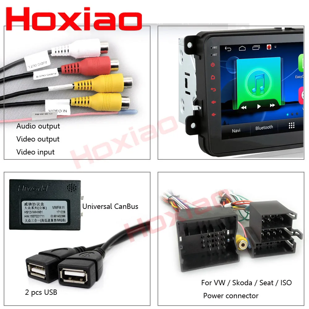 Clearance Android Car Multimedia Player For VW/Volkswagen/Passat/POLO/GOLF/Skoda/Seat/Leon With GPS Navigaiton WIFI Map 2 Din auto Radio 2