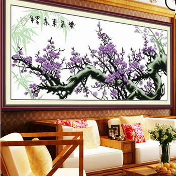 

cross stitch,needlework,cross stitch kit,Plum,flower