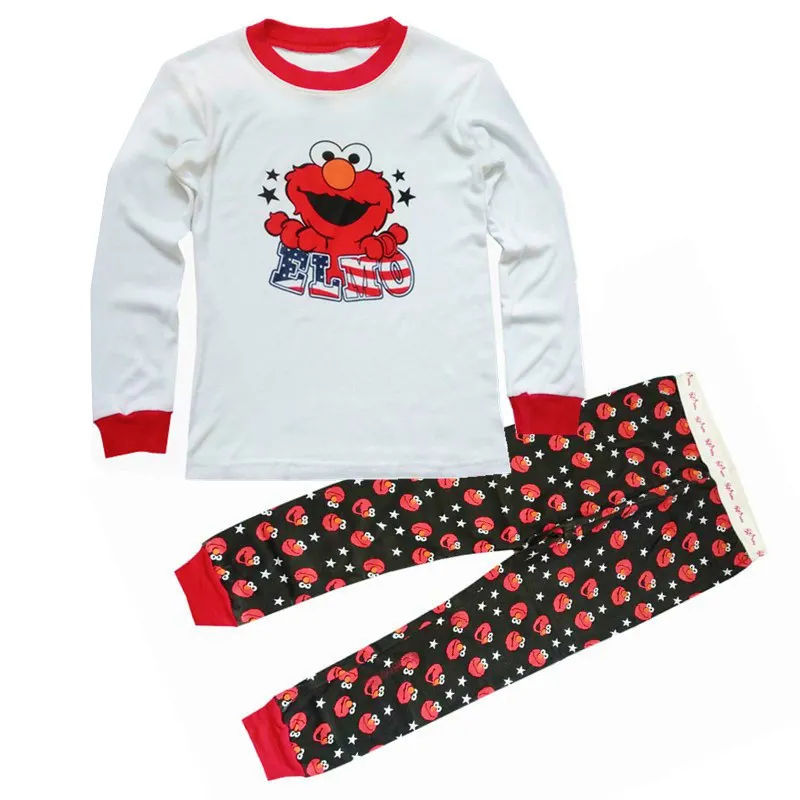 PT1, Elmo, Baby Children girls boys pajamas, 100 Cotton long sleeve