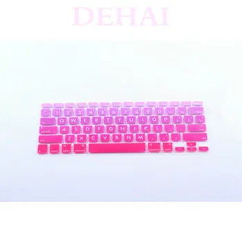

Silicone Gradient Rainbow US Keyboard Cover Keypad Skin Protector Film For Apple Mac Macbook Pro 13 15 17 Air 13 Retina 13