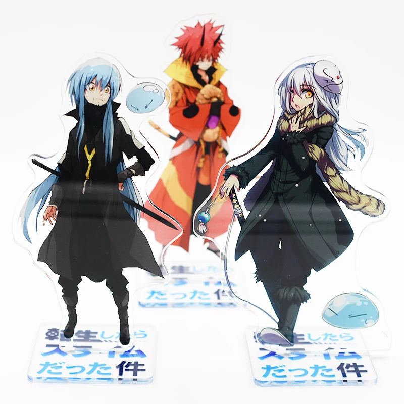 

Japanese Anime Tensei shitara Slime Datta Ken Rimuru Tempest benimaru Acrylic Stand Figure Double sided 15cm Cosplay Gift