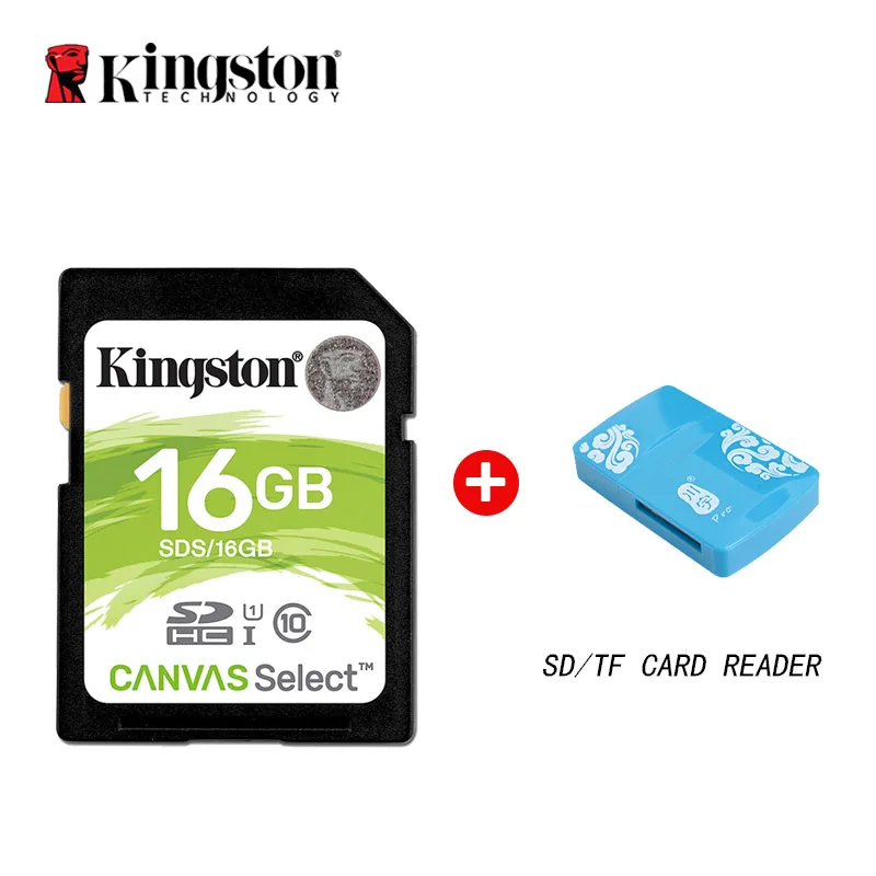 Kingston sd-карта 128 Гб 64 Гб карта памяти класс 10 SDHC SDXC 32 Гб 16 Гб uhs-i HD video cartao de memoria для камеры с кардридером - Емкость: 16GB-C285