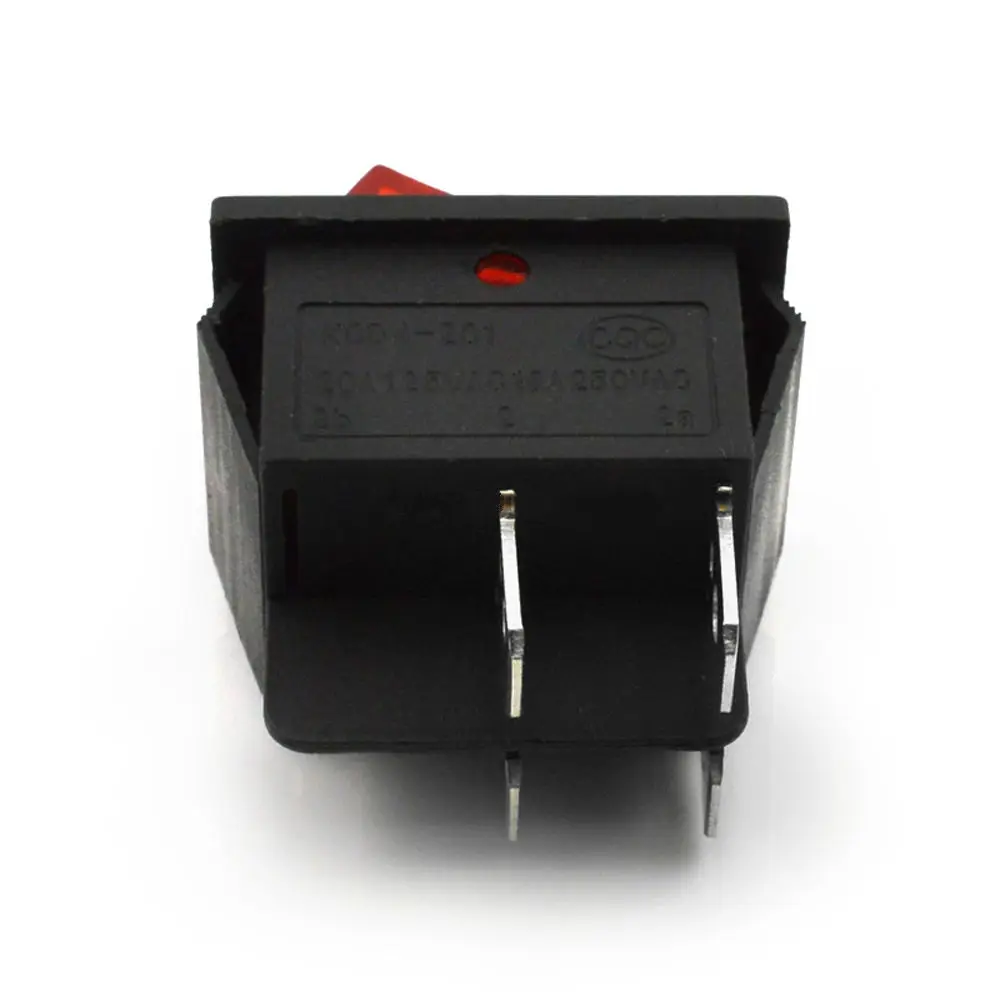2 шт. красная лампа 4 Pin ВКЛ/ВЫКЛ Положение клавишный выключатель DPST 16A/250V KCD4 201|pin