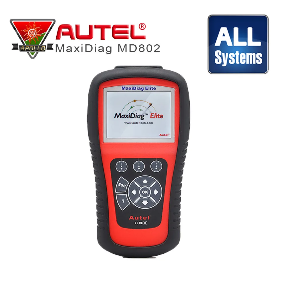 

100% Original Autel Maxidiag Elite MD802 Pro all system + DS model MD802 PRO (MD701+MD702+MD703+MD704) Scan Tool DHL Free Ship