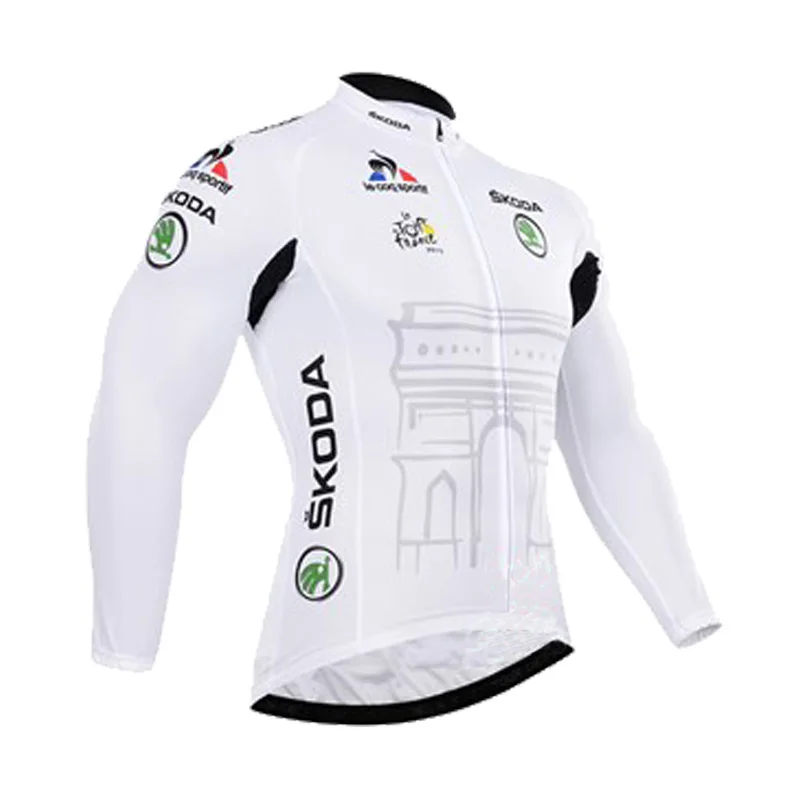 3 цвета, классический стиль, зимний теплый флисовый свитер для велоспорта, Ropa Ciclismo, одежда с длинным рукавом для горной дороги, велосипеда, XXXS-6XL - Цвет: White