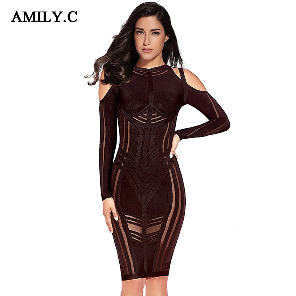 Ocstrade-Long-Sleeve-Bodycon-Dress-2017-Winter-Autumn-New-Sexy-Cold-Shoulder-Mesh-Vestido-Bandage-Dress_