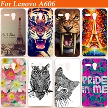 14 Patterns Newest Luxury Hard PC Back Cover Case For Lenovo A606 a 606 Mobile Phone Fashion Painted Design Cases