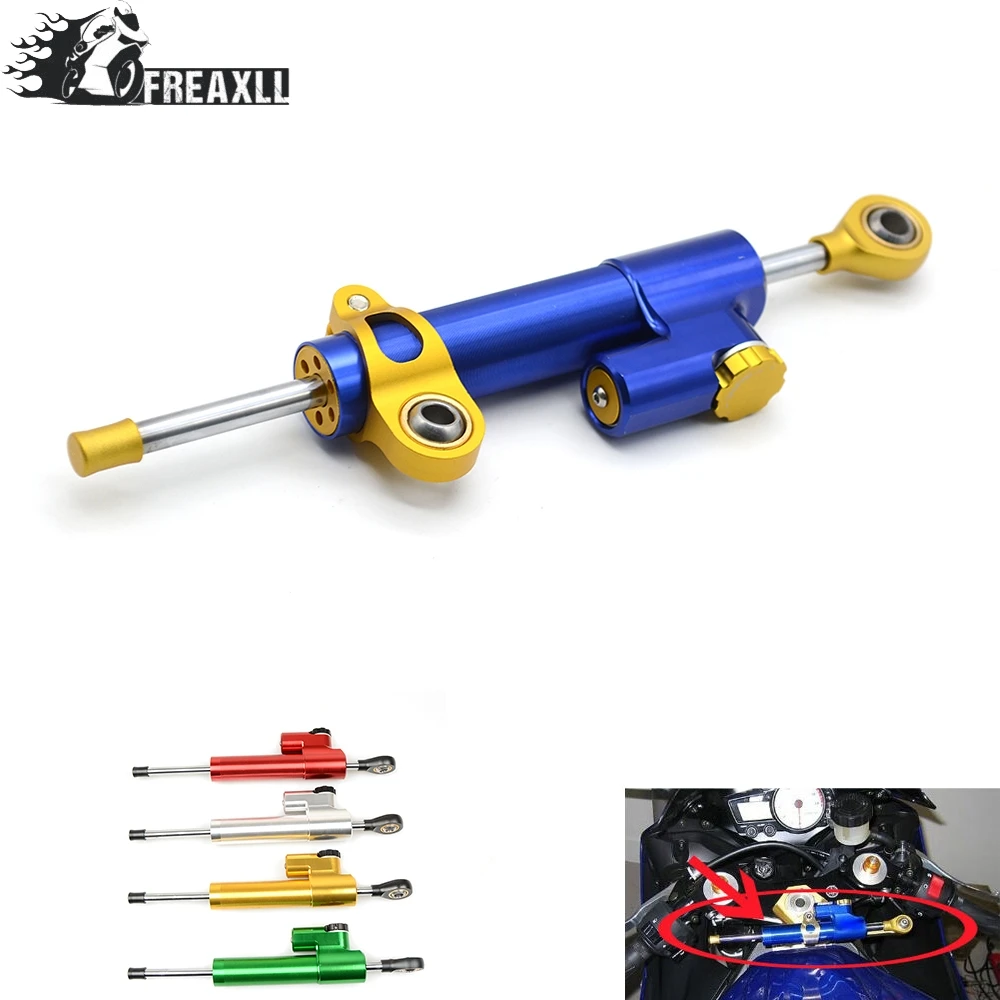 

Universal Aluminum Motorcycle Damper Steering Stabilize Safety Control For HONDA VFR 800/1200 CB400 VTEC XL 1000V CBR CB600F