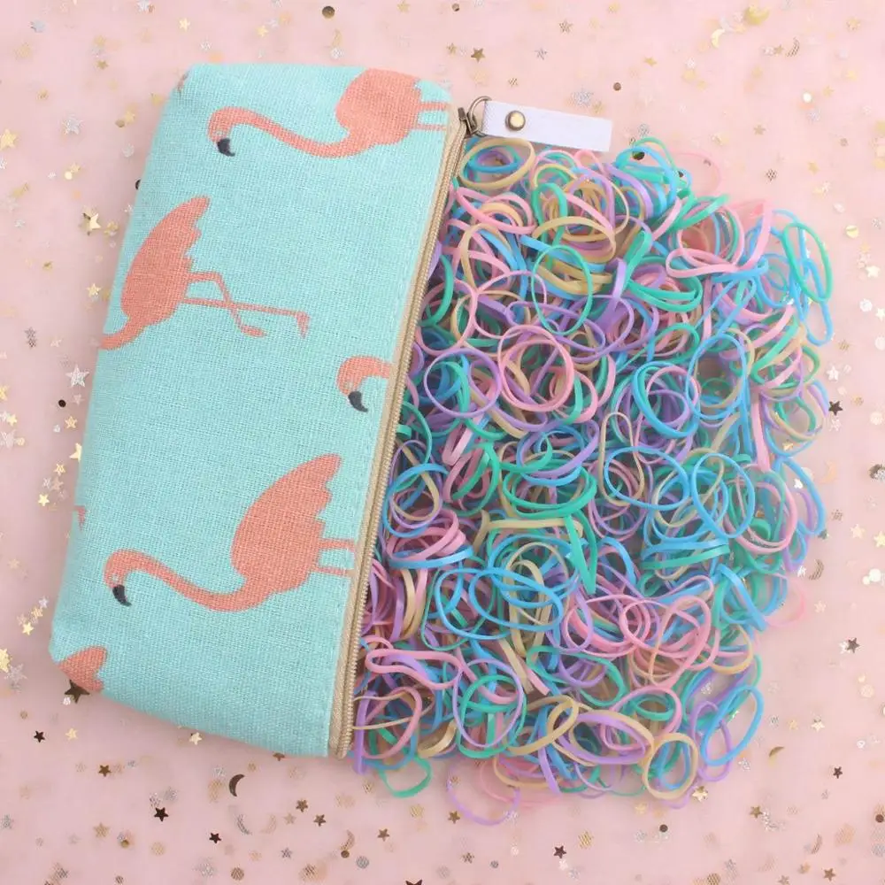 

2019 fashion cute animal pattern gift bag packaging elastic hair bands for girls hair accessories for kids Head rope 1000pcs/lot
