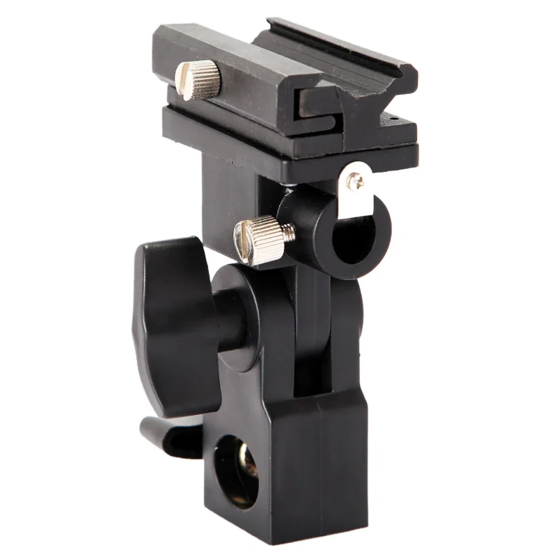 B Type Swivel Flash Light Stand Mount Aluminum Bracket Umbrella Holder