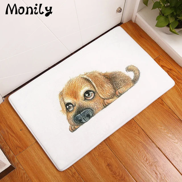 Monily Anti Slip Floor Mat Waterproof Cartoon Paint Animals Cow Dog Monily Anti Slip Floor Mat Waterproof Cartoon Paint Animals Cow Dog Carpets Bedroom Rugs Decorative