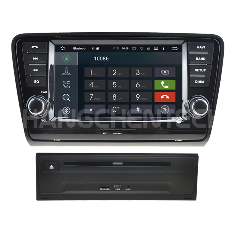 Clearance Car DVD Player 2 Din For Volkswagen SKODA OCTAVIA 2013 Touch Screen Android 9.0 Octa Core GPS Navigation Car Radio BT WiFi 4G 1