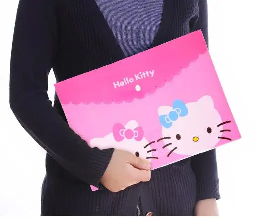 

Kawaii Hello Kitty A4 Size Buttom Storage Bag Organizer