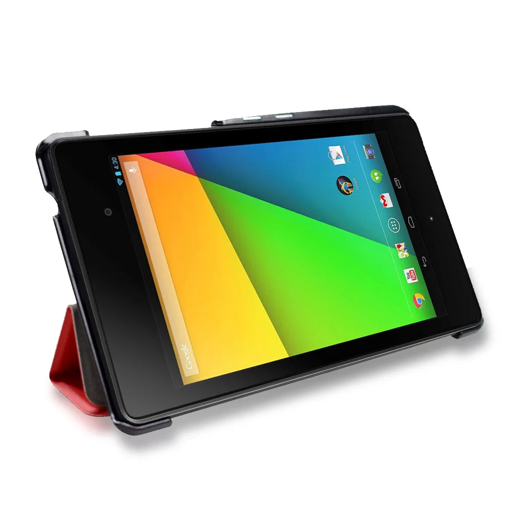 Ultra Slim Leather Case For Google Nexus 7 2nd FHD with Auto Sleep Flip Folio Cover for Asus Nexus 7 2013 Model Magnet Stand ipad case tablet case