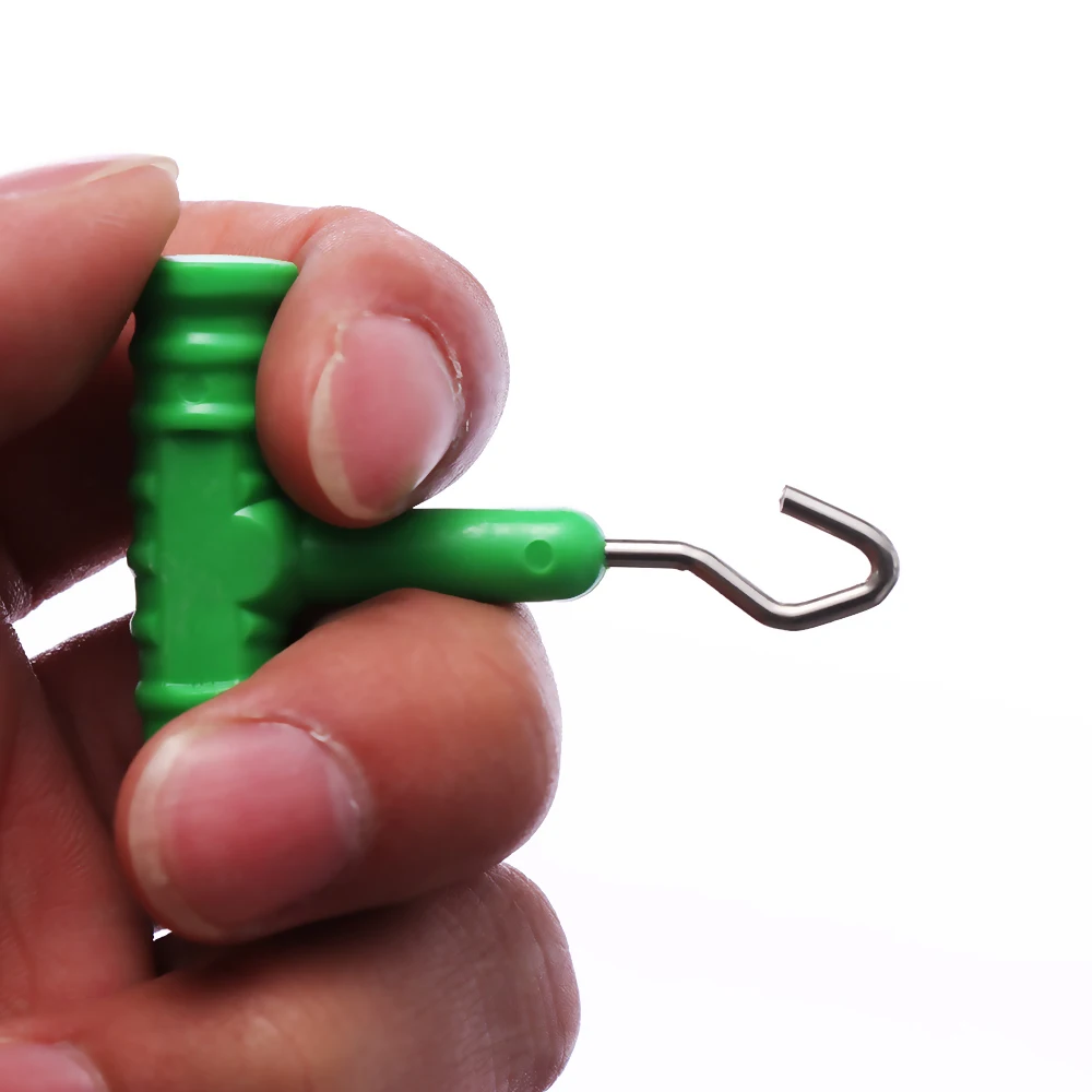 ABS Grip + Stainless Steel Smooth Knot Hook Carp Fish Knot Puller Rig Making Rig Tool Terminal Fishing Tackle Accessories fishing tools fishing accessories fishing tool fishing tackle 3PCS