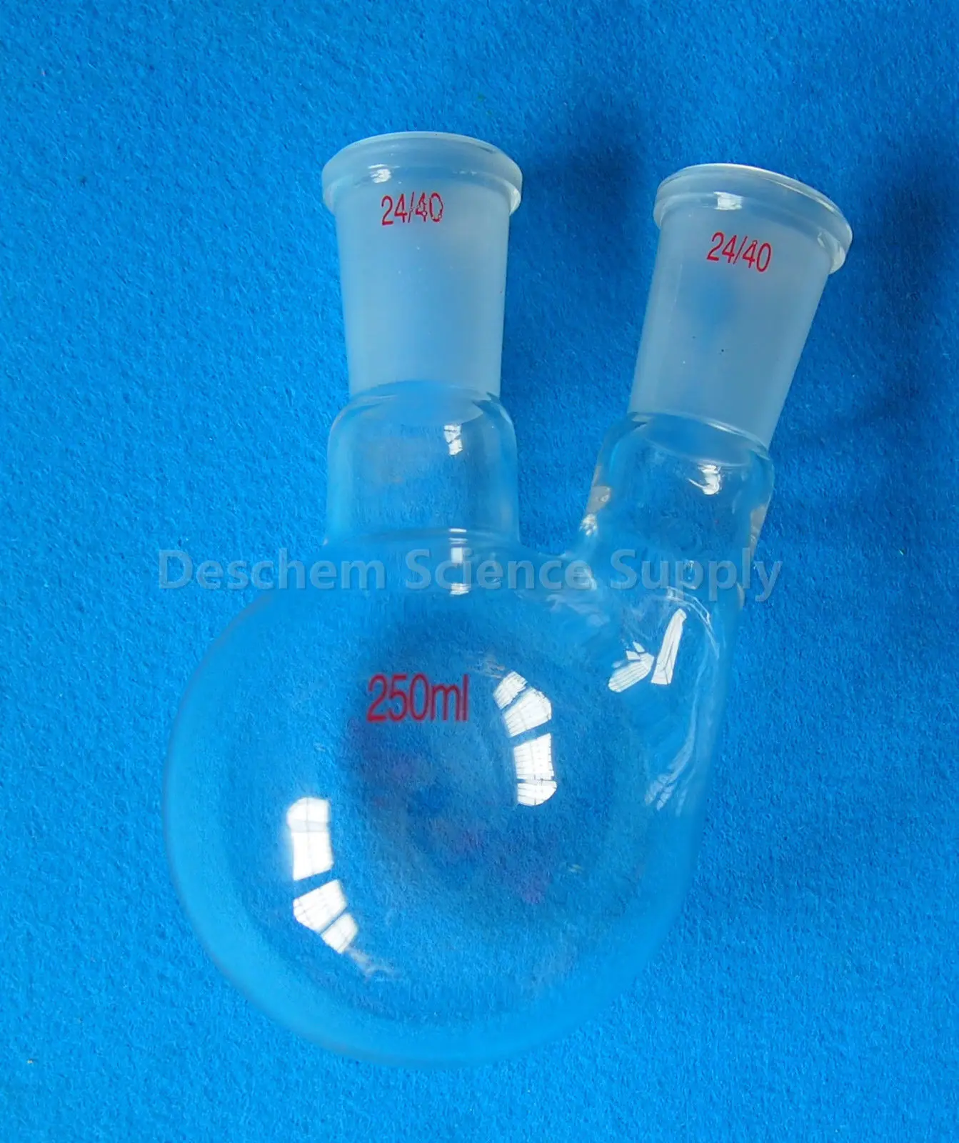 

2-Neck,250ml,24/40,Round Bottom Glass Flask,Laboratory Chemical Vessel