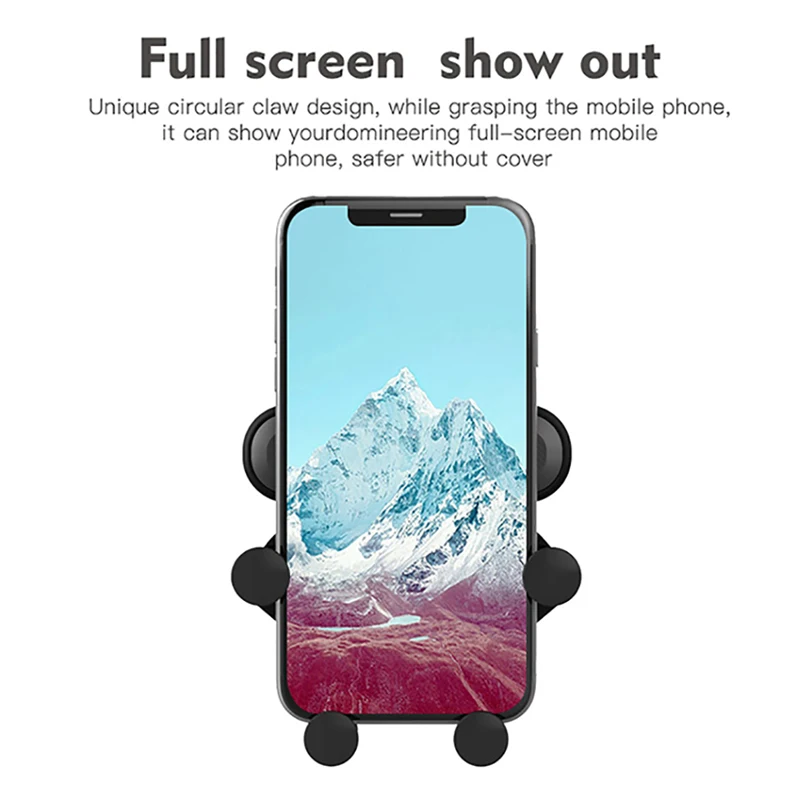Фото Универсальный автомобильный держатель для телефона iPhone X XS Max Samsung Huawei в автомобиле держатель для вентиляционного отверстия гравитационный держатель для телефона №5