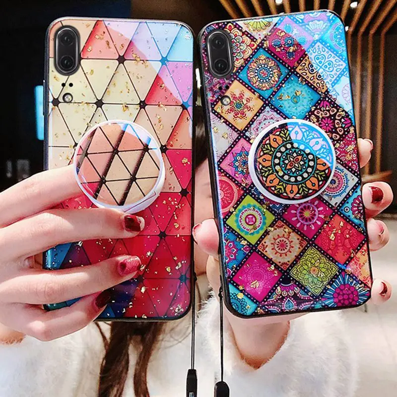 

DIY Crystal Bracket Vintage Palace Cover For Iphone X 6s 7 8 Plus XS MAX XR Mobile Phone Shell Epoxy Flash Marble