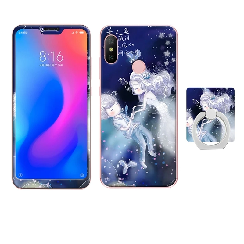 Xiaomi redmi 6 pro redmi 6 redmi 6a mi A2 lite glass case cover  (25)