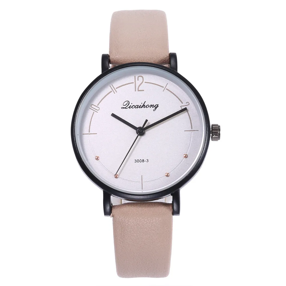 2PCS lover Fashion Leather Band Analog Quartz Round Wrist Watches 2PCS lover Fashion Leather Band Analog Quartz Round Wrist Watches