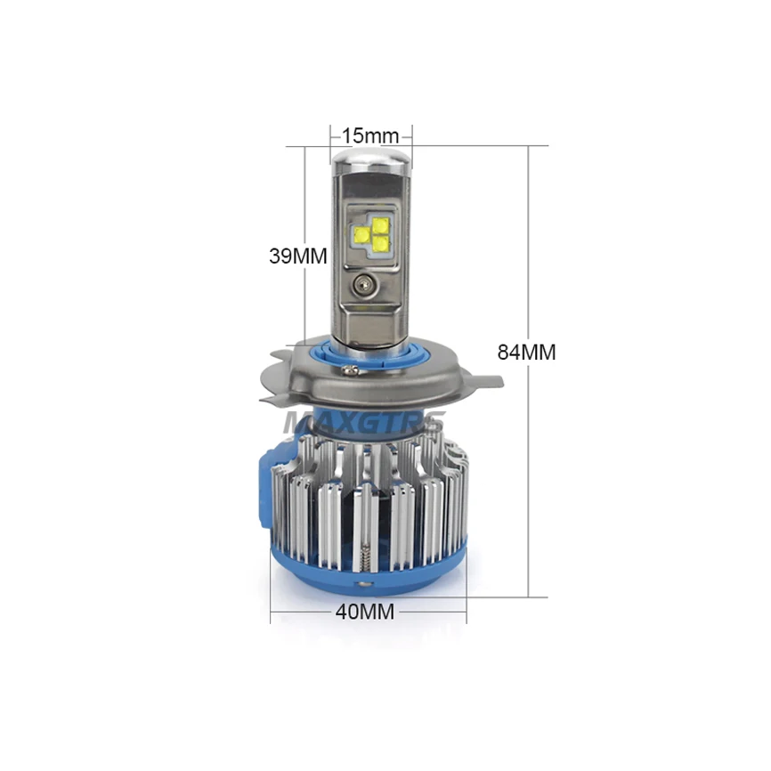 DC12V/24 В H4 светодиодный мотоциклетный головной светильник HS1 лампа BA20D 30 Вт 4800LM флип-чип мото светильник мопед KMT EXC ATV лампа идеальный Hi Lo луч