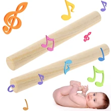 1 пара деревянных клавов 22 см Детские ударные игрушки развивающий музыкальный инструмент
