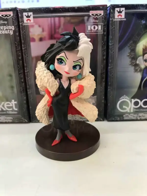 QPosket символов Q Posket Petit злодеи злая queen Maleficent Круэлла де Виль ПВХ фигурку Коллекционная модель игрушки 3 шт./компл