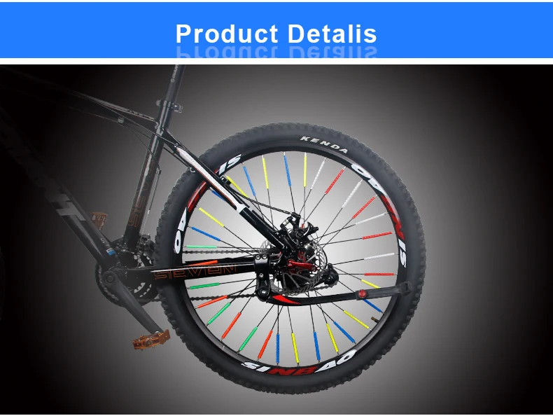 Cheap Deemount24PCS Cycle Spoke Light Reflector Auto Light Sensitive Reflection Strips Bars Spokes casing for MTB City Road Bicycles S 3