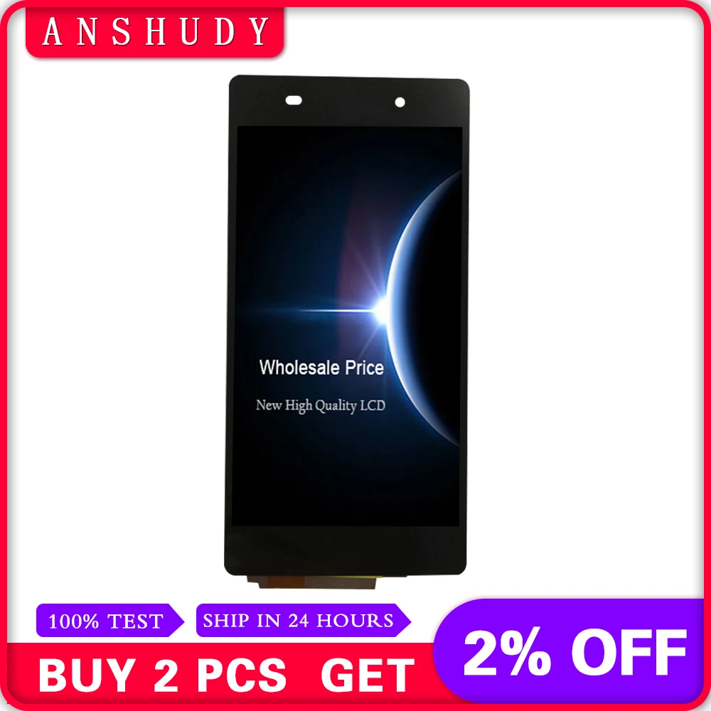 

For Sony Xperia Z2 L50W D6502 D6503 LCD Display Panel Module + Touch Screen Digitizer Sensor Assembly