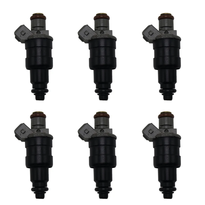 6 pcs Upgrade Fuel Injector 4 Hole High performance For Jeep 4.0L 99-04 Cherokee