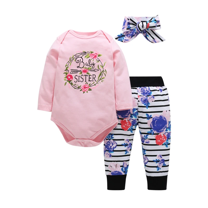 Korean autumn and winter suit cute baby girl pink print jacket